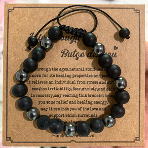 Pulsera <span class=keywords><strong>de</strong></span> Cuentas Redondas <span class=keywords><strong>de</strong></span> Piedras Preciosas Naturales con Certificación CE, Cristal Curativo, Colgante <span class=keywords><strong>de</strong></span> Amor, Banda Elástica <span class=keywords><strong>de</strong></span> Cuentas, para <span class=keywords><strong>Fiesta</strong></span> - Product Image 6