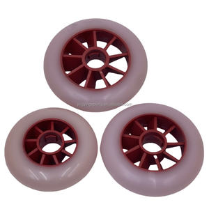 عجلات سباق احترافية صلابة مزدوجة عالية المرونة عجلة تزلج وردي PU عجلات تزلج 90/42/42 - Product Image 1