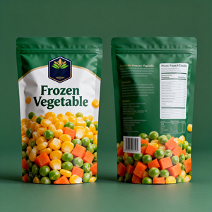 Bolsa de Plástico Laminada Personalizada con Impresión Personalizada para Envasado de Alimentos Congelados, Bolsa para Mezcla de Verduras Congeladas - Product Image 4