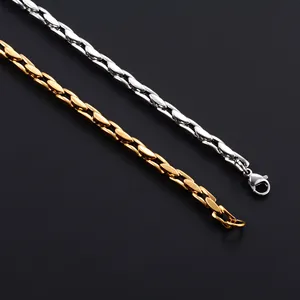 Chaîne de bracelet en acier inoxydable de 4,2 mm pour femmes et hommes, style punk rock, bijoux en métal épais, bracelet de cheville, chaîne de main - Product Image 6