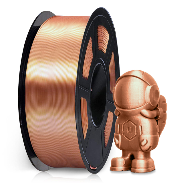 Print-Rite's CoLiDo Red Copper Color Silk PLA Filament 1.75mm 3D Printing Material for 3D Printers