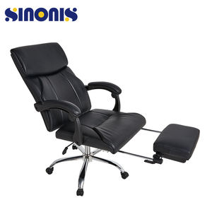 Sinonis เก้าอี้สำนักงานบริหารตามหลักสรีรศาสตร์,เก้าอี้หนัง PU พนักพิงสูงสำหรับการค้า - Product Image 1