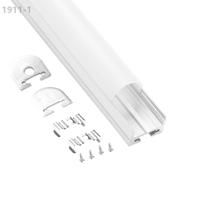 19*11mm led şerit işık kanal plastik parça ile kavisli alüminyum korkulukları profil