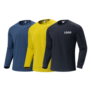 Fitness Gym Wear Sports Apparel Plain Blank Men TShirt <b>95</b> Cotton <b>5</b> <b>Elastane</b> Custom Longsleeve T Shirt For Mens Tshirt - Product Image 6