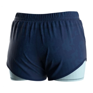 Shorts de sport 2-en-1 pour femme, doublés, séchage rapide, pour musculation, entraînement et yoga - Product Image 2