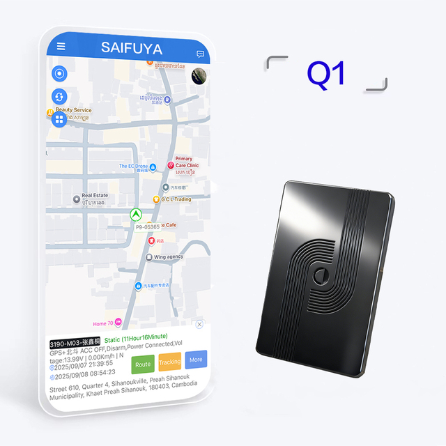 Waterproof Magnetic GPS Tracker-Ultra-Thin Portable Real-Time Tracking 5G SIM 160H Battery Life for Vehicles Elderly Care
