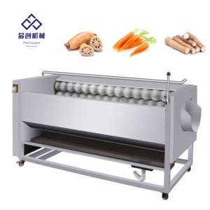 Nuevo modelo de máquina de limpieza de rodillos de patata, nabo y jengibre de acero inoxidable - Product Image 2