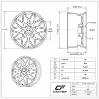 Jantes en alliage d'aluminium forgé monobloc CF 19-21 pouces 5x112 PCD pour M3/M4/G80-G87 Personnalisées ODM Neuves
