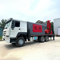 Machine de forage de puits d'eau mobile à tête hydraulique séparée, montée sur camion, type split