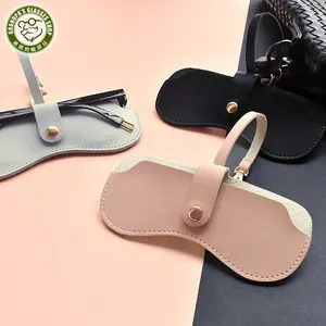 2023 dễ thương PU da Eyewear Sunglasses Trường hợp với lentes de Sol Kính Clip vành đai khóa Pouch túi trang trí túi xách quyến rũ hộp - Product Image 2