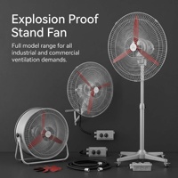 Ventilador Industrial de Flujo Axial Oscilante a Prueba de Explosiones, de Pie y de Pared, de Bajo Ruido, OEM