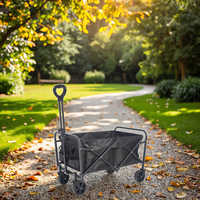 Hitree Vente Chaude Portable Heavy-Duty Pliant Wagon pour Plage Camping Pliable Chariot Poussette Chariot