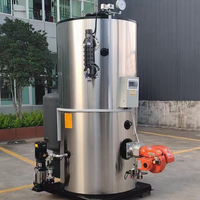 Générateur de vapeur entièrement automatique vertical au gaz ou au mazout 500-3000 kg/h certifié CE pour blanchisserie et transformation alimentaire