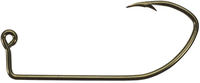 Hameçon de pêche 32500 en acier nickelé noir à haute teneur en carbone, 90 degrés, 1X Strong Skip Jack Bend Jig Hook, pour la pêche en eau salée, en rivières, en ruisseaux et en lacs