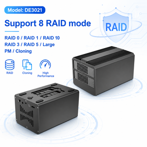 Enclosure RAID a 5 Bay USB 3.0 per NVMe M.2 e SATA HDD/SSD, 8 Modalità di Clonazione, Raffreddamento a Ventola per Server NAS e Storage - Product Image 4