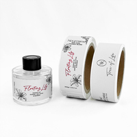 Autocollants en vinyle imperméables personnalisés pour parfums, bouteilles de parfum, pots de bougies