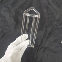 Barquette en quartz de silice fondue de haute pureté, barquette porte-échantillon en quartz transparent pour four tubulaire