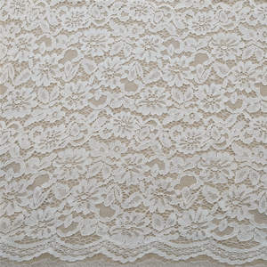 Tissu en dentelle française tricotée, fantaisie, luxe, traditionnel, motif floral vintage, dentelle en nylon - Product Image 1