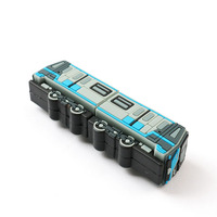 Memoria USB de 16 GB de PVC y Goma Suave al por Mayor, Diseño Creativo de Autobús de Transporte Público, Regalo Empresarial para Uso Promocional
