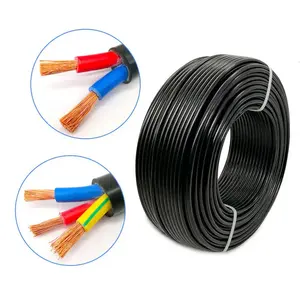 Flexible Cable 2 3 4 5 Core WDZ BYJYJ 1.5 Mm 2.5 Mm 4mm Wire Multi Core Instruction Power Cables Electric Wire