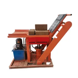 Factory Customized Hydraulic Lego Clay Block Brick Machine Producing Solid Brick with Logo on Surface Baking-free Brick Machine