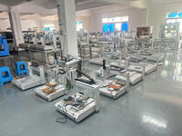 Robot automatique d'usine Machine de distribution d'adhésif époxy Machine de distribution à double voie de bureau d'usine