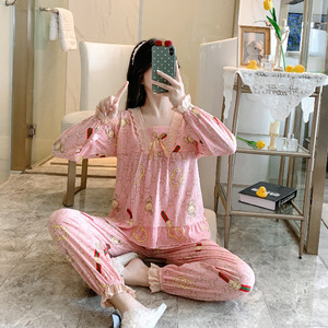 Venta al por mayor de pijamas Pillama Mujer Pijama Por Mayor <span class=keywords><strong>Ropa</strong></span> De Dormir Pijama Femmes Dos Piezas Loungewear Set Pijama para Mujer - Product Image 2