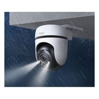 Cámara de Vigilancia Tapo TC41, Panorámica/Inclinación, Blanca, Sensor CMOS 2304x1296, WiFi, Exterior, IP65, Almacenamiento en la Nube, Visión Nocturna de 30m, Funciones de IA
