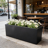 Jardinière sur pied en métal thermolaqué, grande taille, personnalisable, minimaliste, simple, écologique et durable, pour la maison, le jardin, l'hôtel et le commerce