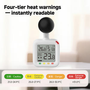 Professionelles WBGT-Messgerät, Hitzestress-Monitor mit Hitzewert-HI-Prüfer, Feuchtkugeltemperatur-<span class=keywords><strong>Tester</strong></span> und akustischem Alarm - Product Image 4