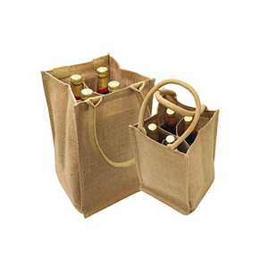 Stronger <strong>Jute</strong> <strong>Tote</strong> <strong>Bag</strong> Gift Packaging Handle Customized Size Logo Reusable <strong>Jute</strong> Wine Packaging <strong>Bag</strong> - Product Image 2