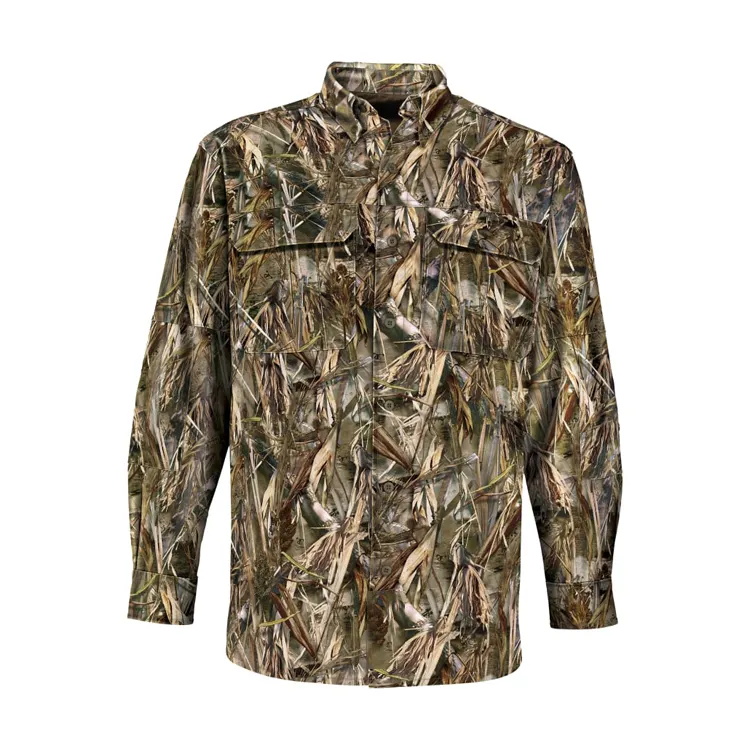 Mens Polyester Durable Hunting Camo Jacket for Early Spring