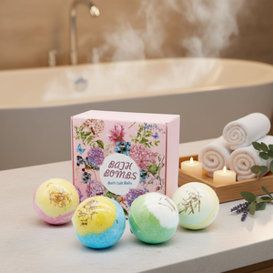 Vente en gros de fleurs séchées naturelles, huile essentielle, relaxation corporelle, boules de sel de <span class=keywords><strong>bain</strong></span> explosif, <span class=keywords><strong>coffret</strong></span> cadeau - Product Image 6