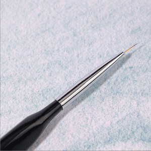 Ensemble professionnel de 3 pinceaux à ongles en nylon pour la peinture sur ongles, tête souple, manche noir, pour la décoration des ongles et les travaux manuels, kit de manucure pour salon - Product Image 3