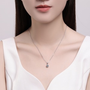 925 Sterling <b>Initial</b> Cross Border Multi Seamless Verified Manufacturer Nickel Free Silver Necklace Ideal Jewelry for Summer - Product Image 2