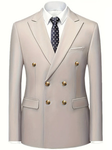 <span class=keywords><strong>Tendance</strong></span> Mode 2025 : Costume d'affaires élégant croisé pour <span class=keywords><strong>homme</strong></span> en tissu worsted (veste et pantalon) – Vente en gros - Product Image 4