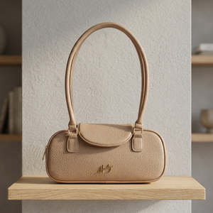 Nouveauté Sac à bandoulière pour femme en cuir texturé mat, style coréen, design contemporain, fermeture éclair étanche - Product Image 2