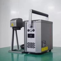 Machine de marquage et de gravure au laser à fibre portable, mini, manuelle, pour or, argent, verre, cuir, cristal, refroidie par air, facile à utiliser, nouvelle version 3D DXF