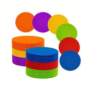 Classroom Carpet Label Dots Eco-Friendly Self-<b>Adhesive</b> Dot Number Printed Nylon Custom Color/Size Floor Rug Circles <b>Hook</b> Loop - Product Image 4