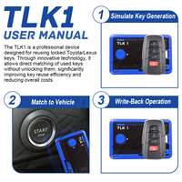 Herramienta de Desbloqueo de Llaves Inteligentes para Toyota Lexus, Dispositivo de Control Remoto EONEBOSS TLK1 8A AA BA B9 B8 4A Chip Reutilizable, Programador de Cerrajería