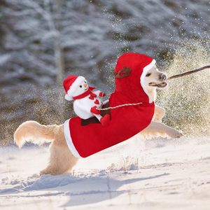 Snowman <b>Dog</b> Costume <b>Christmas</b> Velvet Dress XXX-<b>Large</b> Cute Animal Design Classic Decorative Pet Clothes - Product Image 5