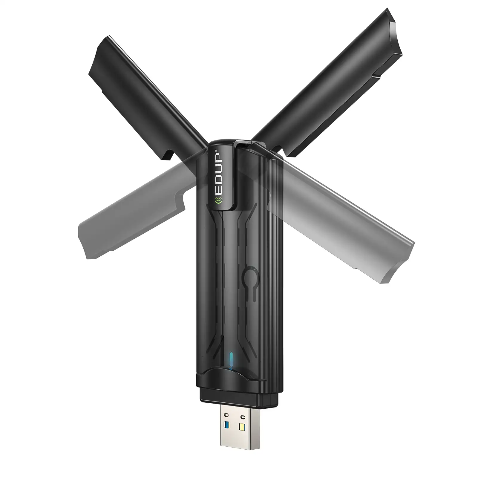 Adattatore WiFi Wireless USB 6 Dongle WiFi 6 ad alta velocità 802.11AX WiFi6 USB 1800Mbps con Antenna esterna per pc/taptop
