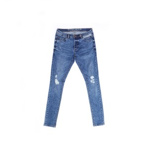 Nuovo Modello Danneggiato Skinny Stretch <span class=keywords><strong>Jeans</strong></span> del Denim degli uomini Pantaloni Lunghi - Product Image 4