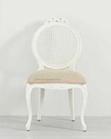 Chaise à coussin en rotin fait à la main meubles en bois massif pour salon fabriqué en Indonésie pour grossiste