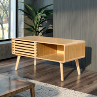Table de meuble de télévision en bambou, bois massif, moderne et écologique, meuble polyvalent pour chambre à coucher, salle à manger, ferme et salon