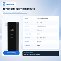 Alcootest numérique intelligent Bluetooth haute précision rechargeable avec application et 500 enregistrements de tests
