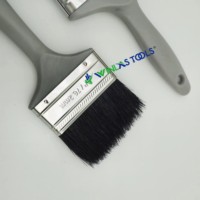 Ensemble de pinceaux à peinture murale noirs de qualité industrielle, qualité DIY, 1 manche en plastique, garantie 3 ans, logo personnalisé OEM/ODM