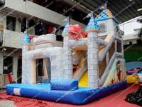 Nouveau design Dragon Castle Combo aire de jeux amusante PVC château gonflable Combo Bounce House saut aire de jeux gonflable