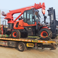 Grue de levage tout-terrain multifonctionnelle intégrée pour le chargement et le déchargement