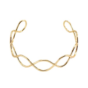 Minimalist Hollow Metal <b>Infinity</b> Symbol Arm Cuff: Unique Twisted Geometric Punk Adjustable Open <b>Bracelet</b> and Body Chain - Product Image 5